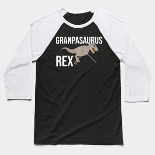 Funny Grandpasaurus Rex T-Rex Grandpa Dinosaur Baseball T-Shirt